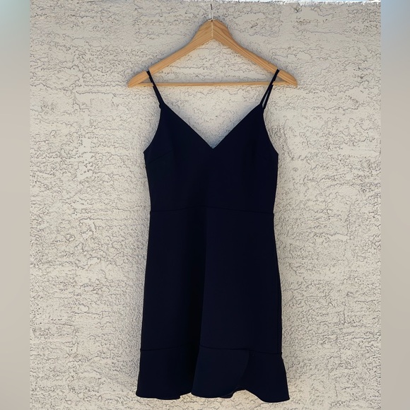 Express Dresses & Skirts - Express Little black dress with Tulip Hemline- Small